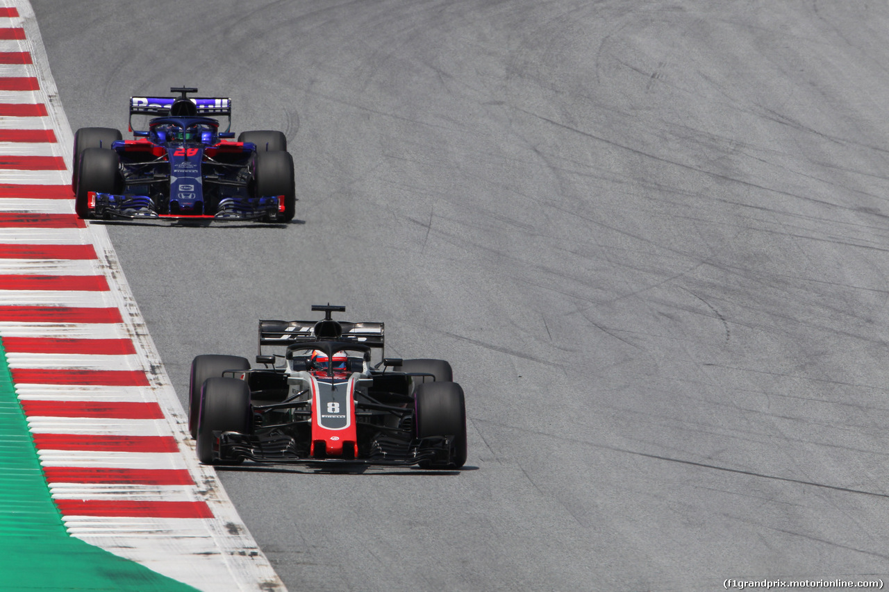 GP AUSTRIA, 30.06.2018- Prove Libere 3, Romain Grosjean (FRA) Haas F1 Team VF-18