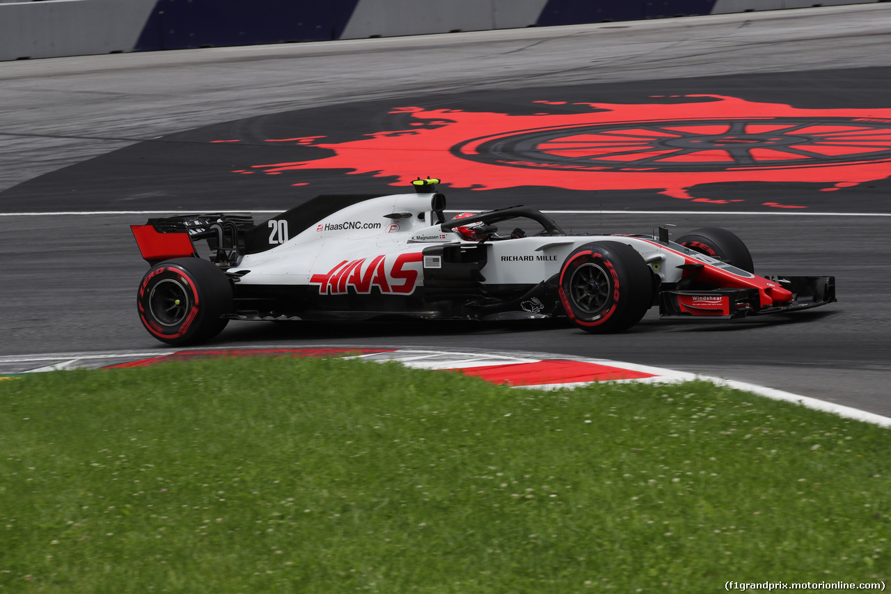 GP AUSTRIA, 30.06.2018- Prove Libere 3, Kevin Magnussen (DEN) Haas F1 Team VF-18