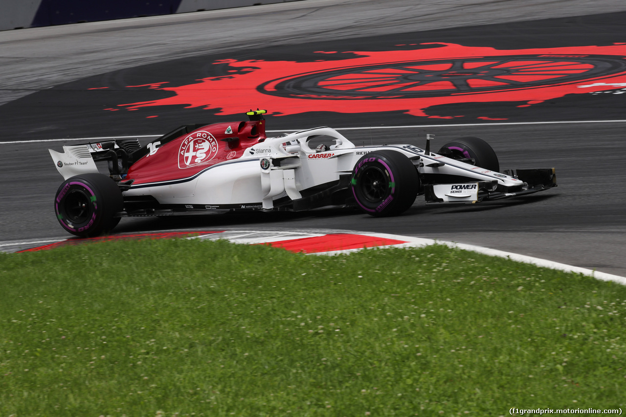 GP AUSTRIA, 30.06.2018- Prove Libere 3, Charles Leclerc (GER) Alfa Romeo Sauber C37