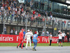 GP AUSTRIA, 30.06.2018- Qualifiche, Festeggiamenti in parc fermee, Sebastian Vettel (GER) Ferrari SF71H e Lewis Hamilton (GBR) Mercedes AMG F1 W09