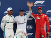 GP AUSTRIA, 30.06.2018- Qualifiche, Festeggiamenti in parc fermee, Pole Position Valtteri Bottas (FIN) Mercedes AMG F1 W09 2nd place Lewis Hamilton (GBR) Mercedes AMG F1 W09  e 3rd place Sebastian Vettel (GER) Ferrari SF71H