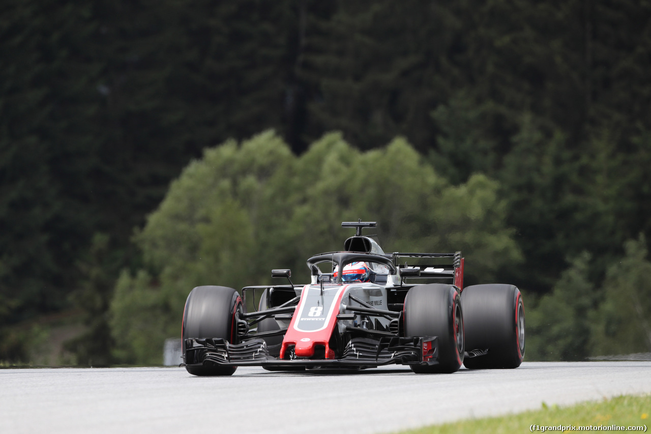 GP AUSTRIA, 28.06.2018- free Practice 1, Romain Grosjean (FRA) Haas F1 Team VF-18