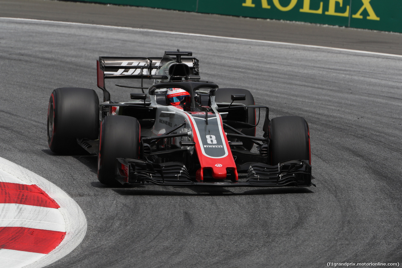 GP AUSTRIA, 28.06.2018- free Practice 1, Romain Grosjean (FRA) Haas F1 Team VF-18