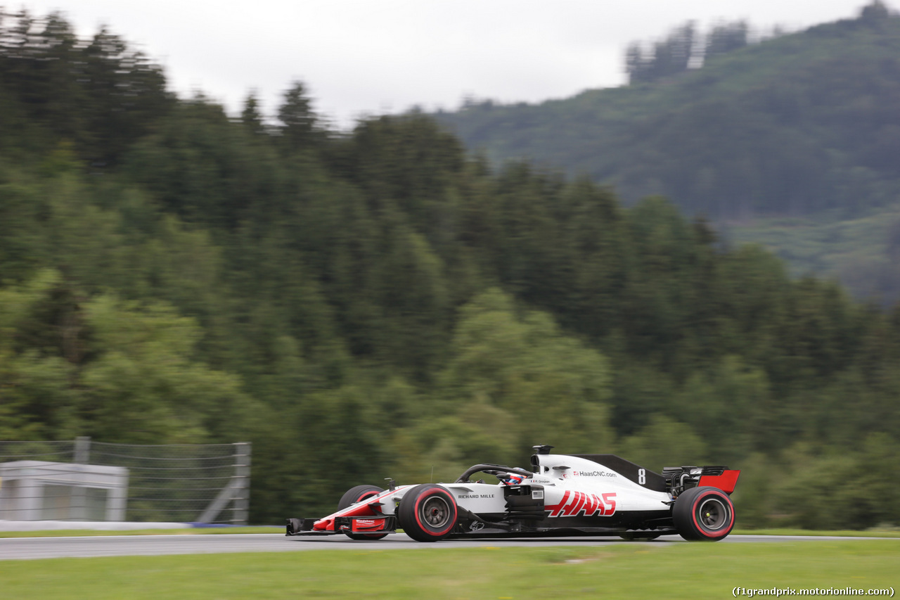 GP AUSTRIA, 28.06.2018- free Practice 1, Romain Grosjean (FRA) Haas F1 Team VF-18