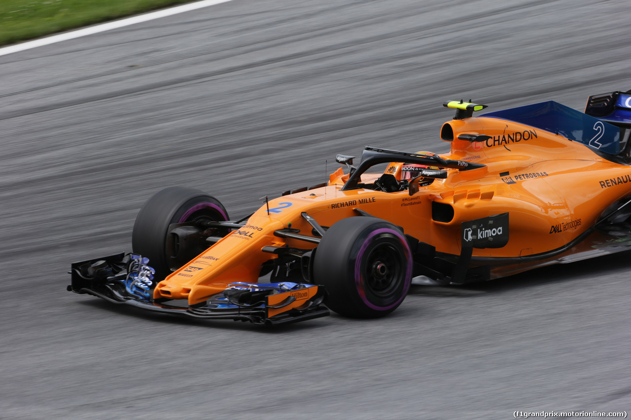 GP AUSTRIA, 28.06.2018- free Practice 1, Stoffel Vandoorne (BEL) McLaren MCL33