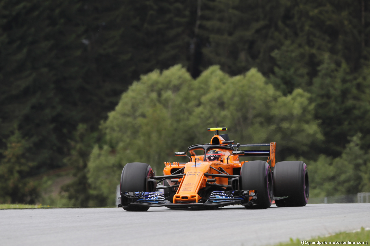 GP AUSTRIA, 28.06.2018- free Practice 1, Stoffel Vandoorne (BEL) McLaren MCL33