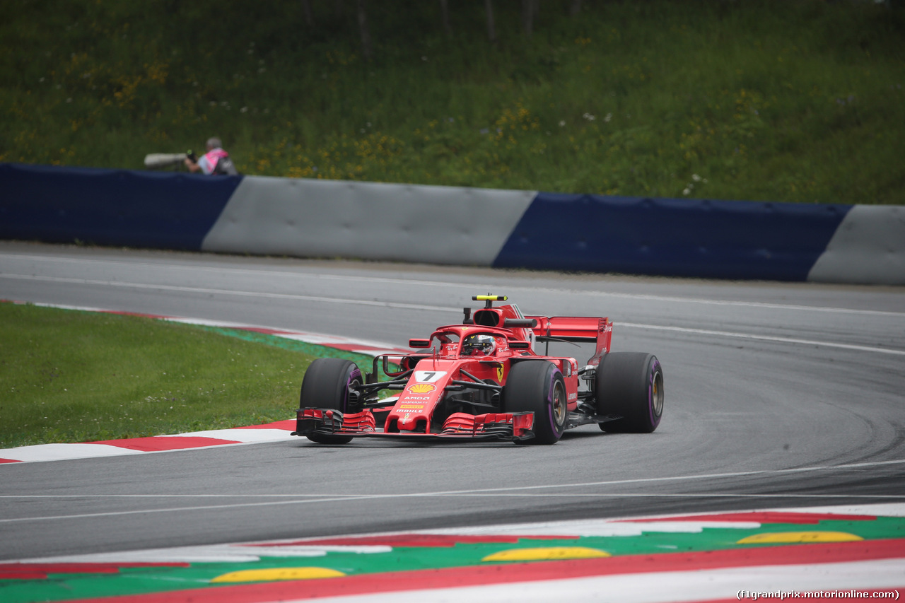GP AUSTRIA, 29.06.2018- Prove Libere 1, Kimi Raikkonen (FIN) Ferrari SF71H