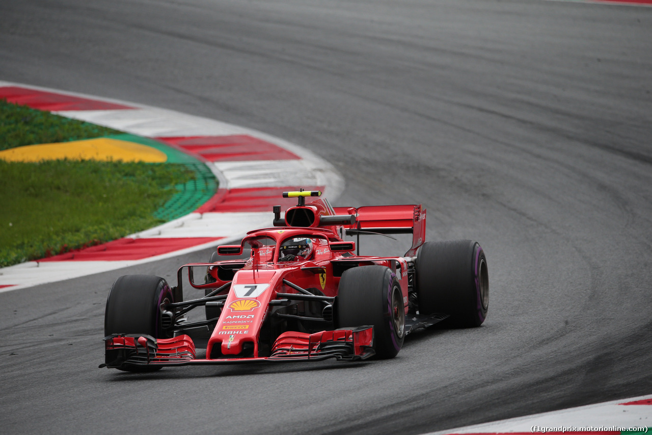 GP AUSTRIA, 29.06.2018- Prove Libere 1, Kimi Raikkonen (FIN) Ferrari SF71H