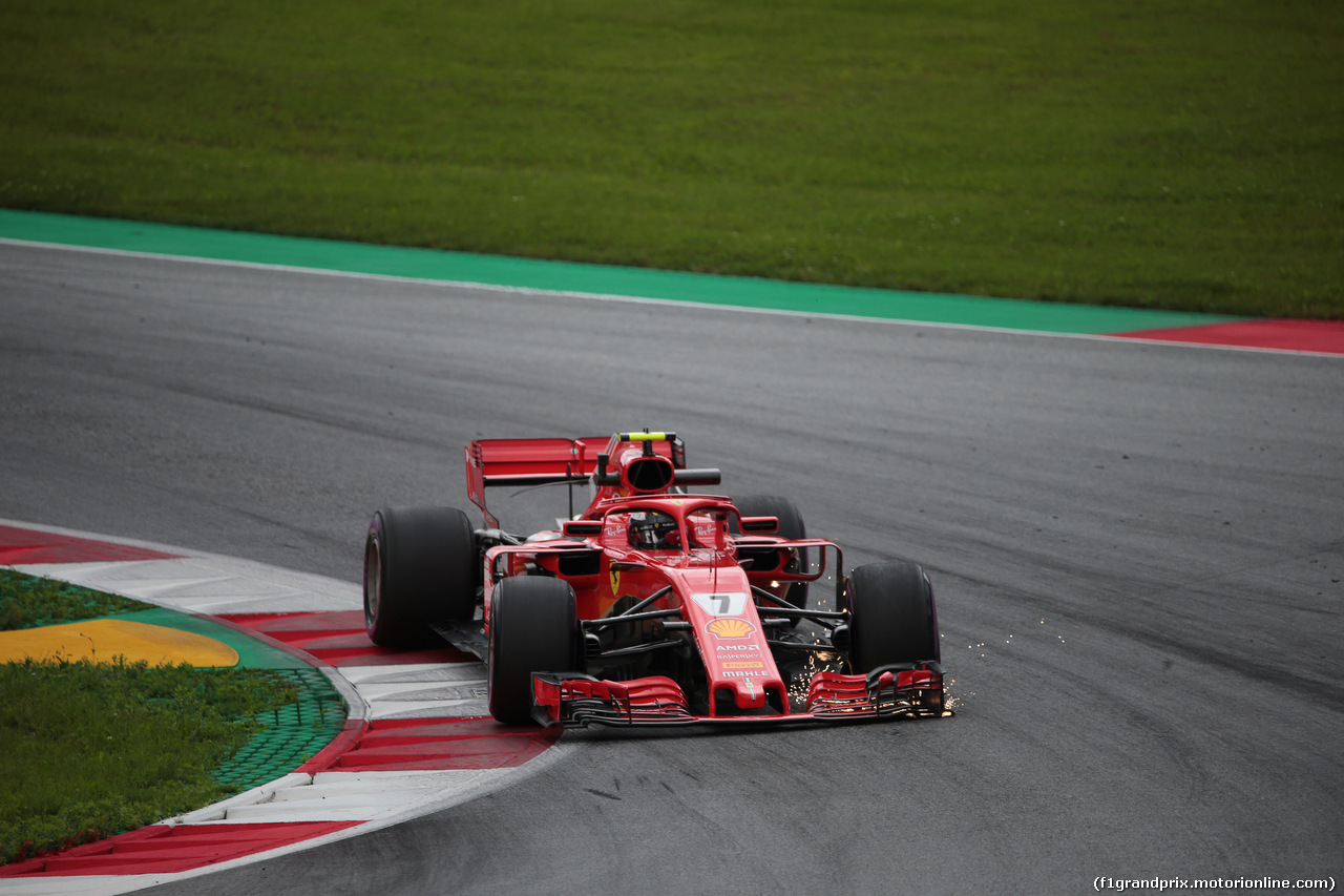 GP AUSTRIA, 29.06.2018- Prove Libere 1, Kimi Raikkonen (FIN) Ferrari SF71H