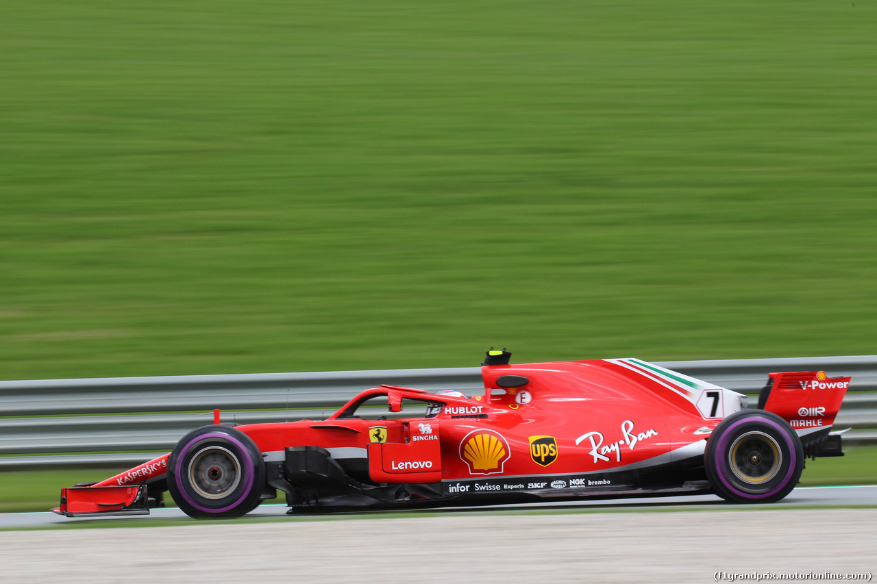GP AUSTRIA, 29.06.2018- Prove Libere 1, Kimi Raikkonen (FIN) Ferrari SF71H