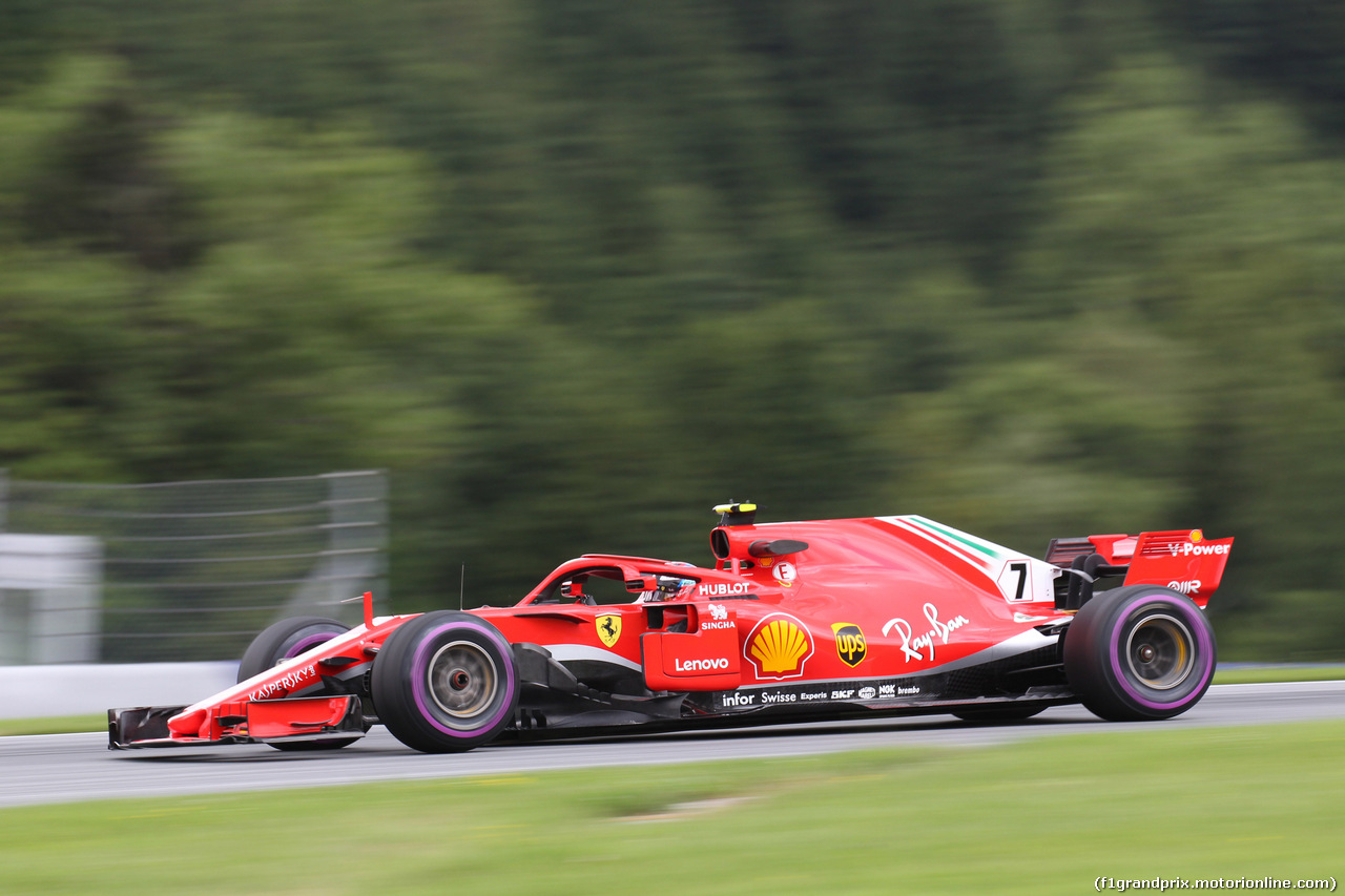 GP AUSTRIA, 29.06.2018- Prove Libere 1, Kimi Raikkonen (FIN) Ferrari SF71H