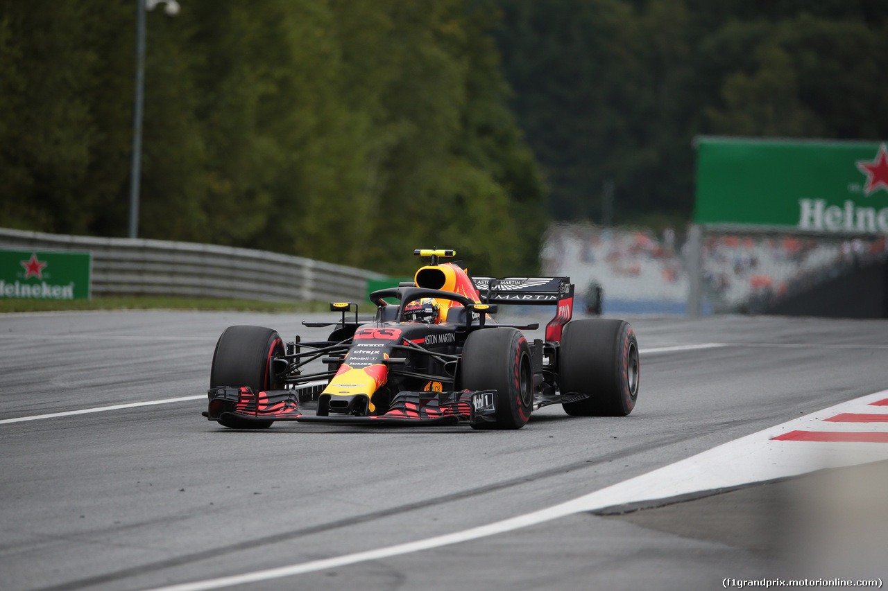 GP AUSTRIA, 29.06.2018- Prove Libere 1, Max Verstappen (NED) Red Bull Racing RB14