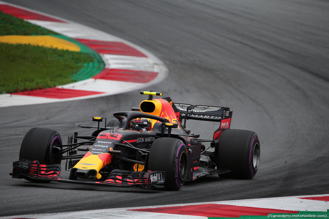 GP AUSTRIA, 29.06.2018- Prove Libere 1, Max Verstappen (NED) Red Bull Racing RB14