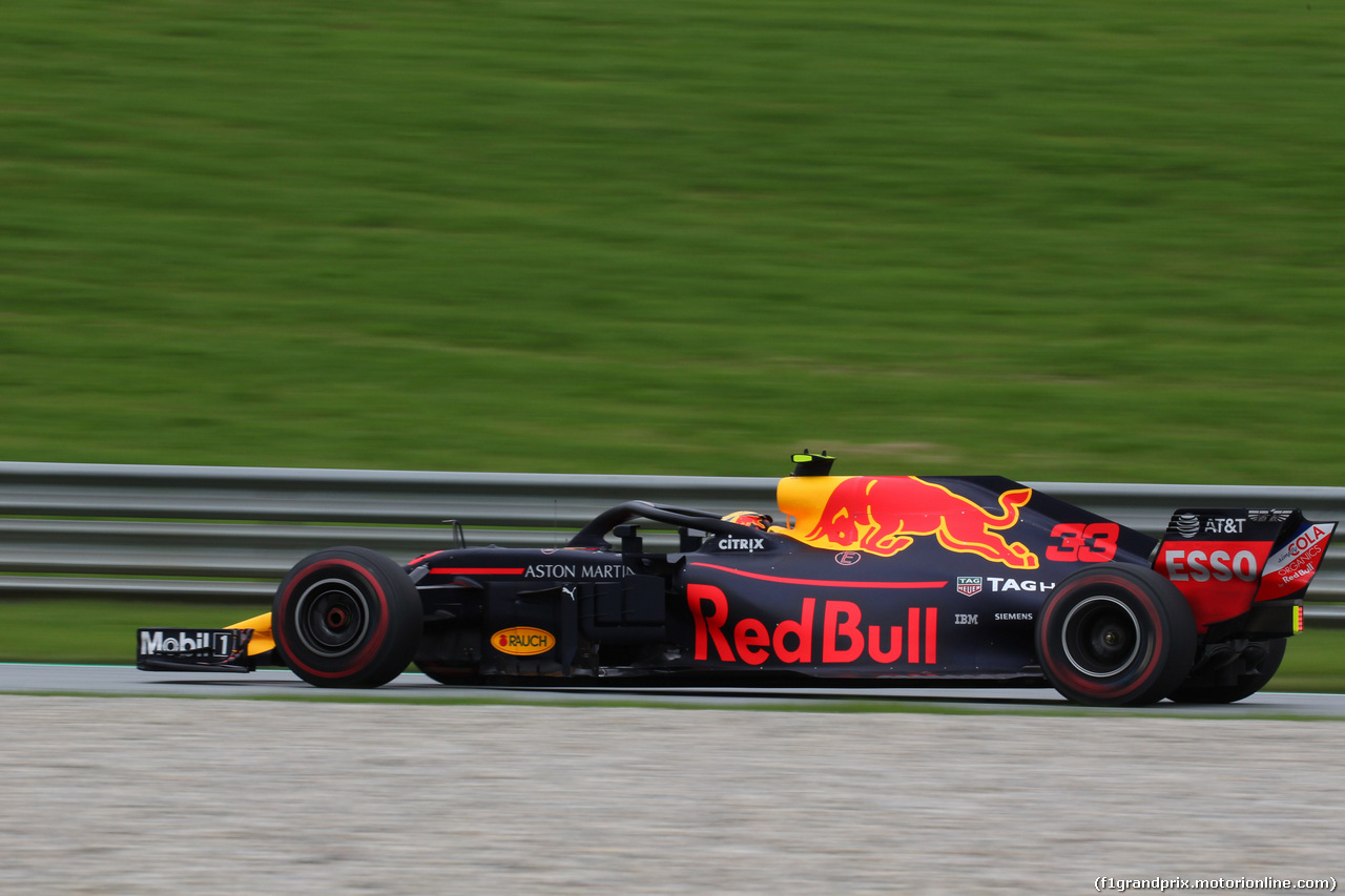 GP AUSTRIA, 29.06.2018- Prove Libere 1, Max Verstappen (NED) Red Bull Racing RB14