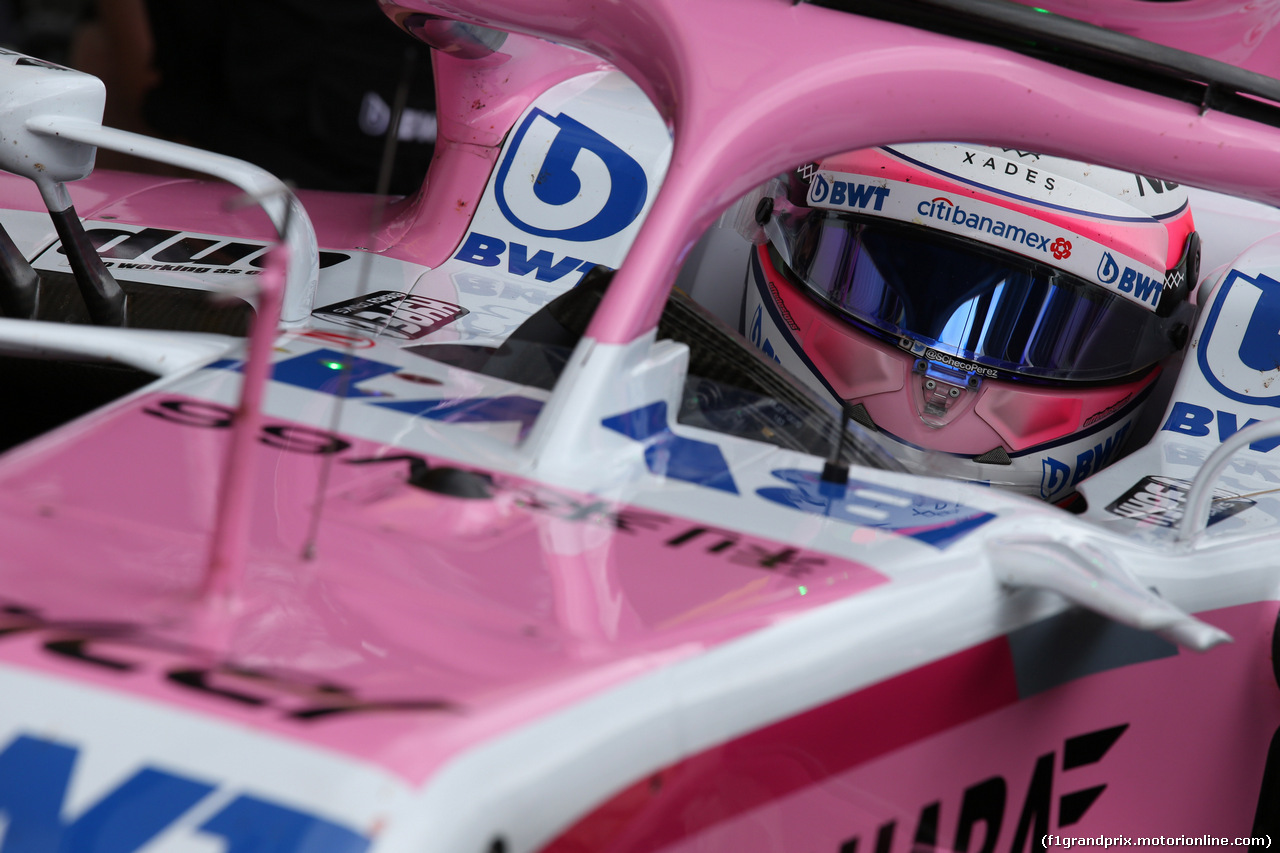 GP AUSTRIA, 29.06.2018- Prove Libere 1, Sergio Perez (MEX) Sahara Force India F1 VJM11