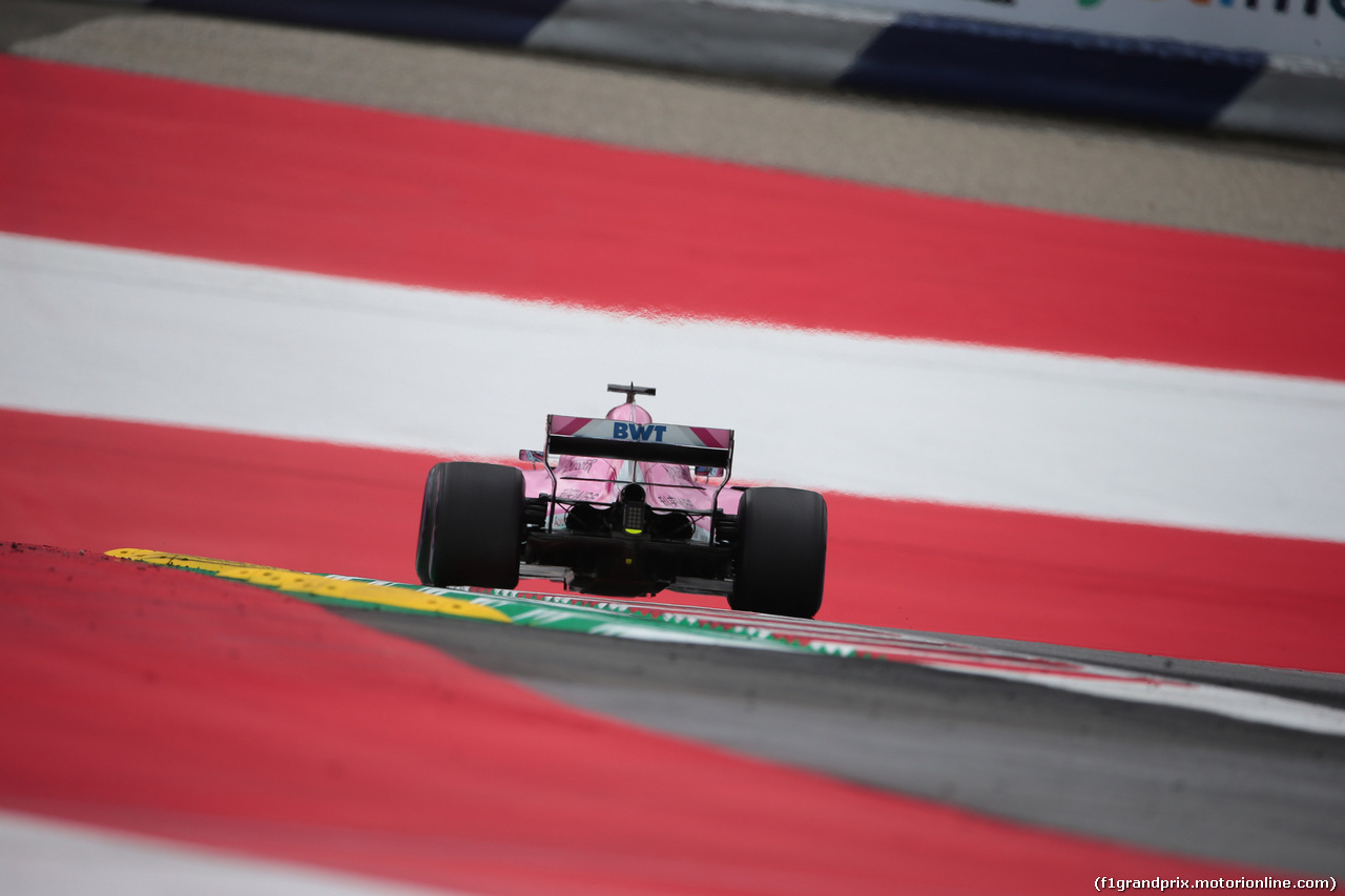 GP AUSTRIA, 29.06.2018- Prove Libere 1, Sergio Perez (MEX) Sahara Force India F1 VJM11