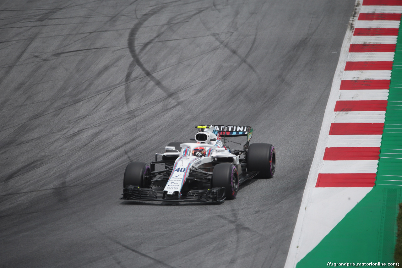 GP AUSTRIA, 29.06.2018- Prove Libere 1, Robert Kubica (POL) Williams Reserve e Development Driver