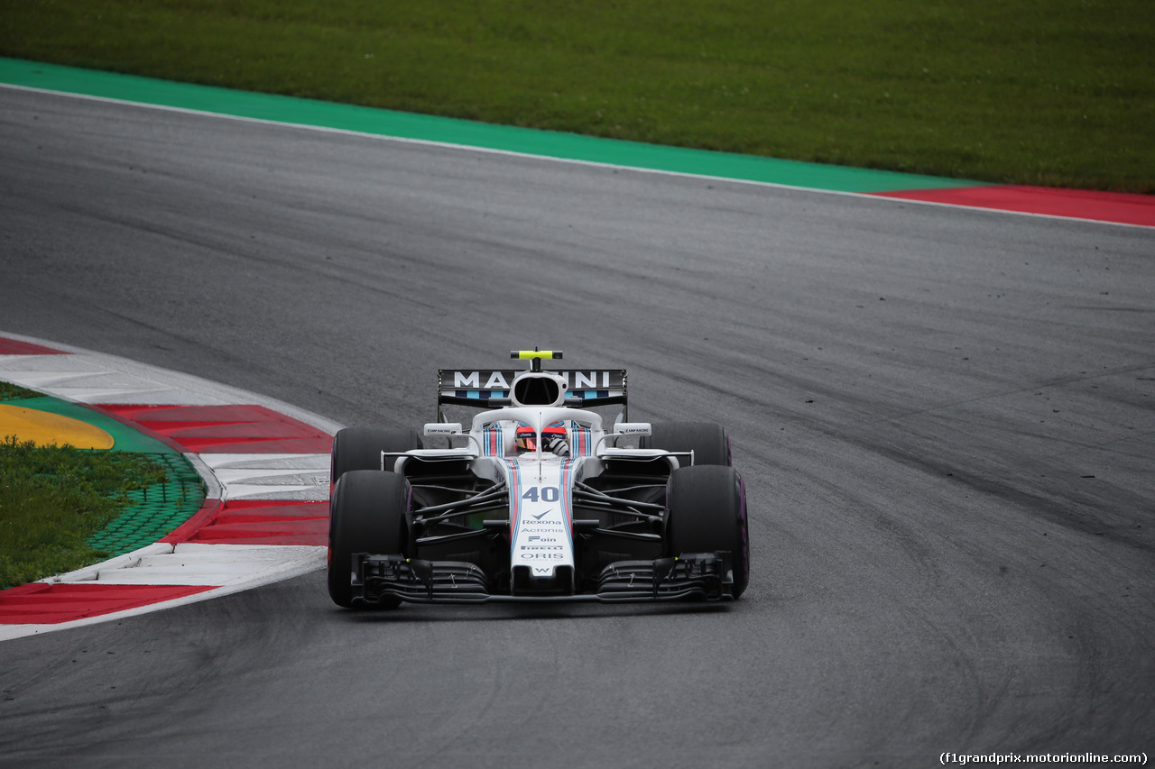 GP AUSTRIA, 29.06.2018- Prove Libere 1, Robert Kubica (POL) Williams Reserve e Development Driver