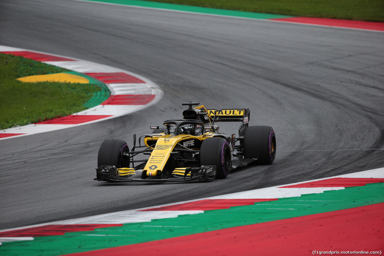 GP AUSTRIA, 29.06.2018- Prove Libere 1, Nico Hulkenberg (GER) Renault Sport F1 Team RS18