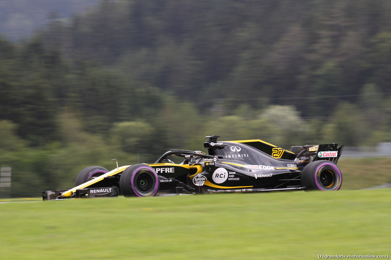 GP AUSTRIA, 29.06.2018- Prove Libere 1, Nico Hulkenberg (GER) Renault Sport F1 Team RS18