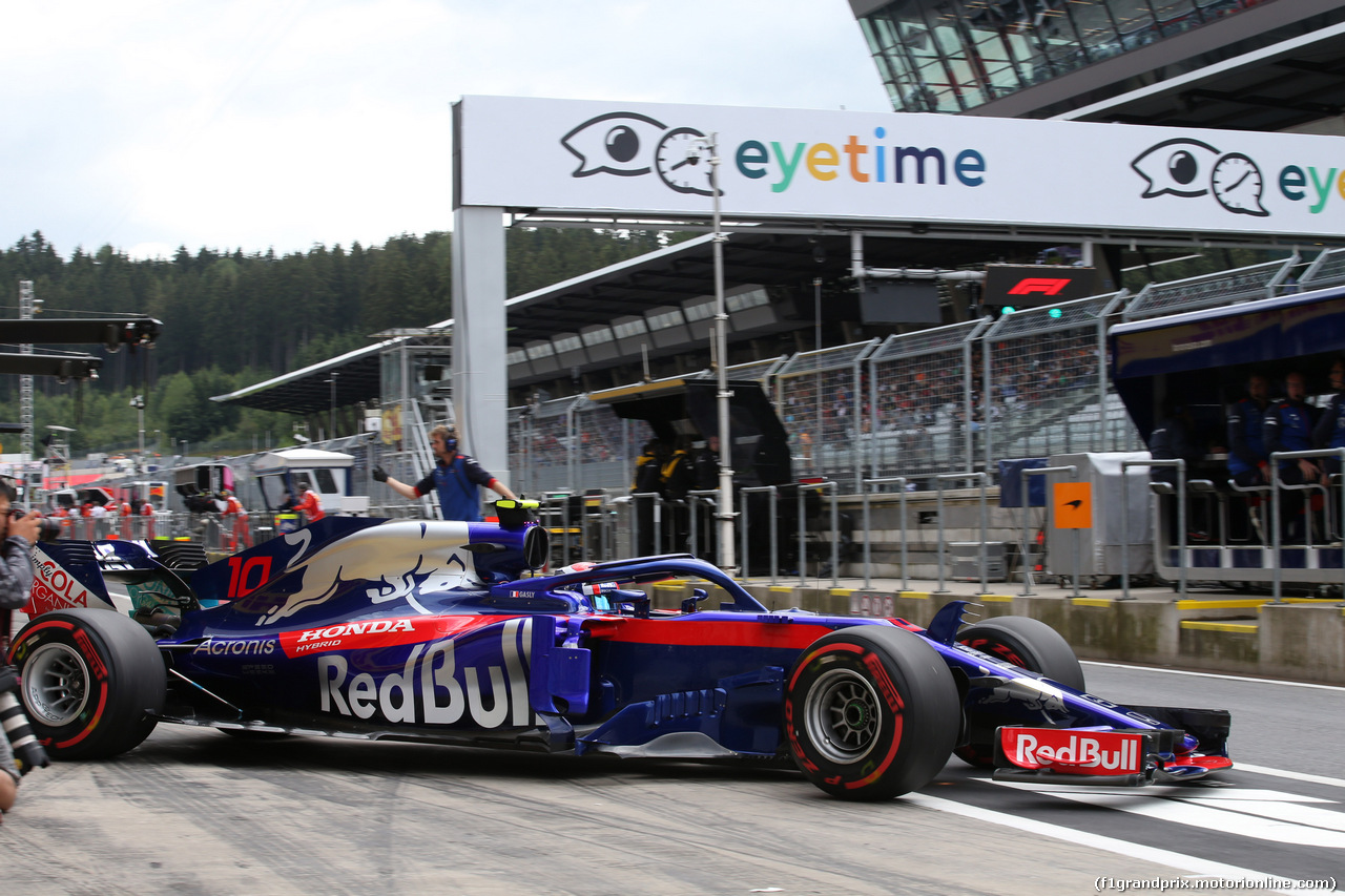 GP AUSTRIA, 29.06.2018- Prove Libere 1, Pierre Gasly (FRA) Scuderia Toro Rosso STR13