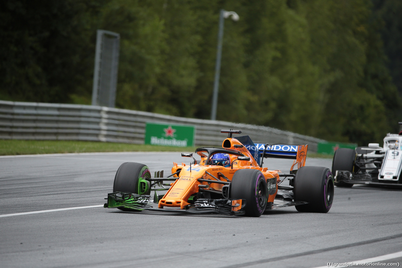 GP AUSTRIA, 29.06.2018- Prove Libere 1, Fernando Alonso (ESP) McLaren Renault MCL33