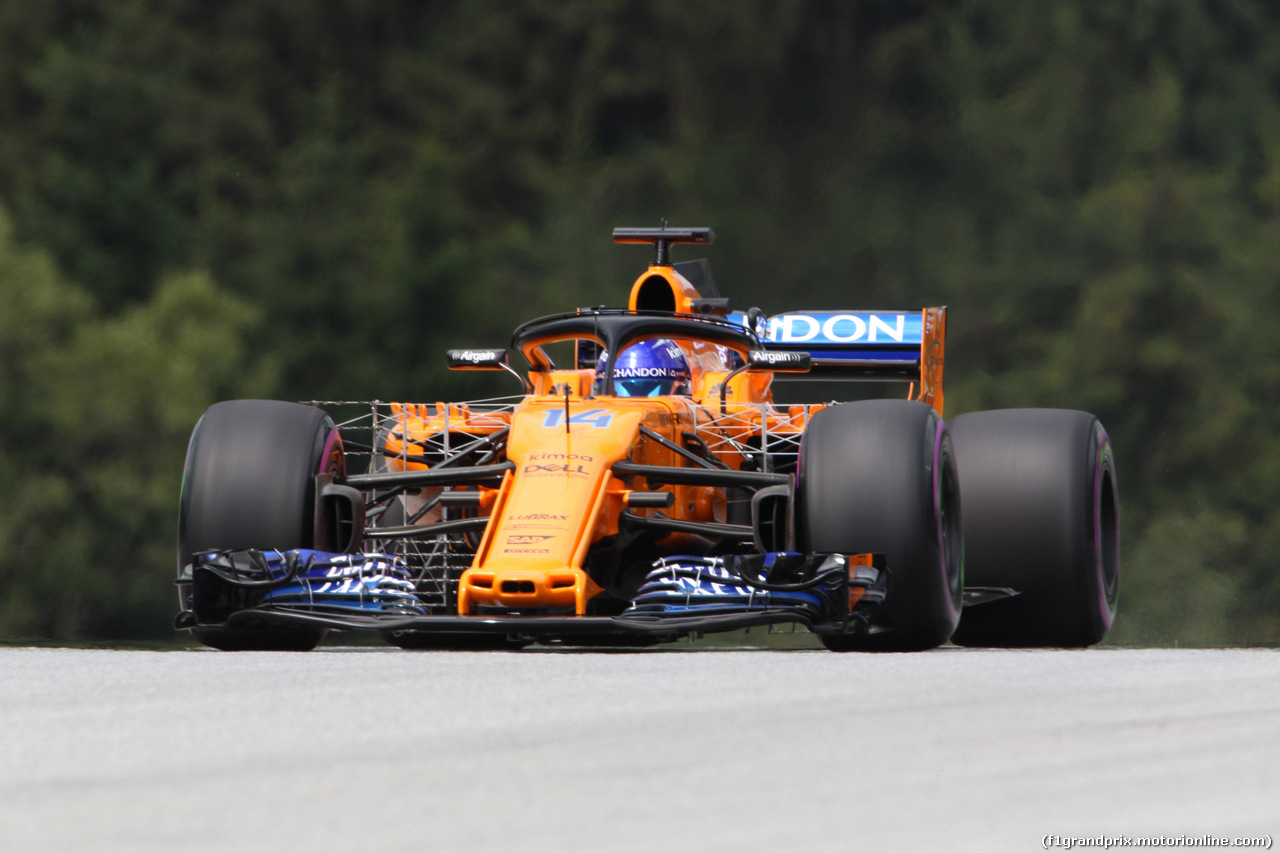 GP AUSTRIA, 29.06.2018- Prove Libere 1, Fernando Alonso (ESP) McLaren Renault MCL33