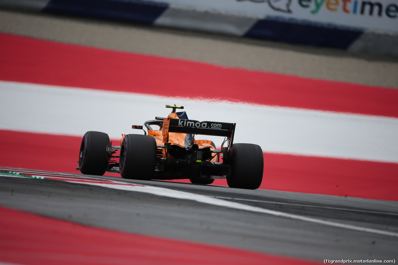 GP AUSTRIA, 29.06.2018- Prove Libere 1, Stoffel Vandoorne (BEL) McLaren MCL33