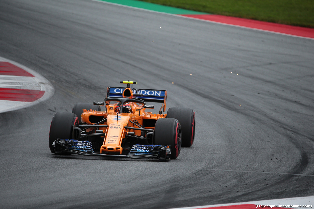 GP AUSTRIA, 29.06.2018- Prove Libere 1, Stoffel Vandoorne (BEL) McLaren MCL33