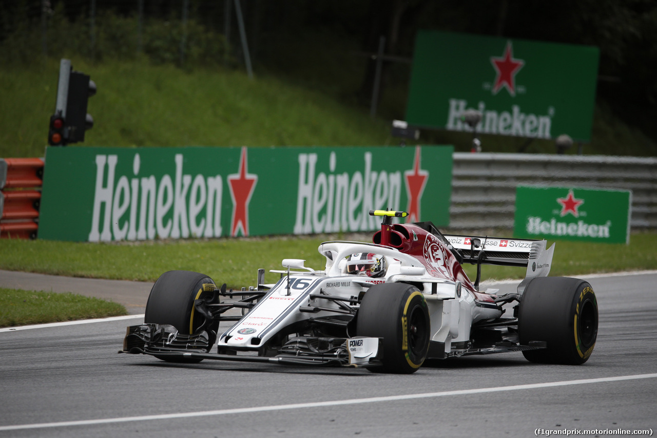 GP AUSTRIA, 29.06.2018- Prove Libere 1, Charles Leclerc (GER) Alfa Romeo Sauber C37