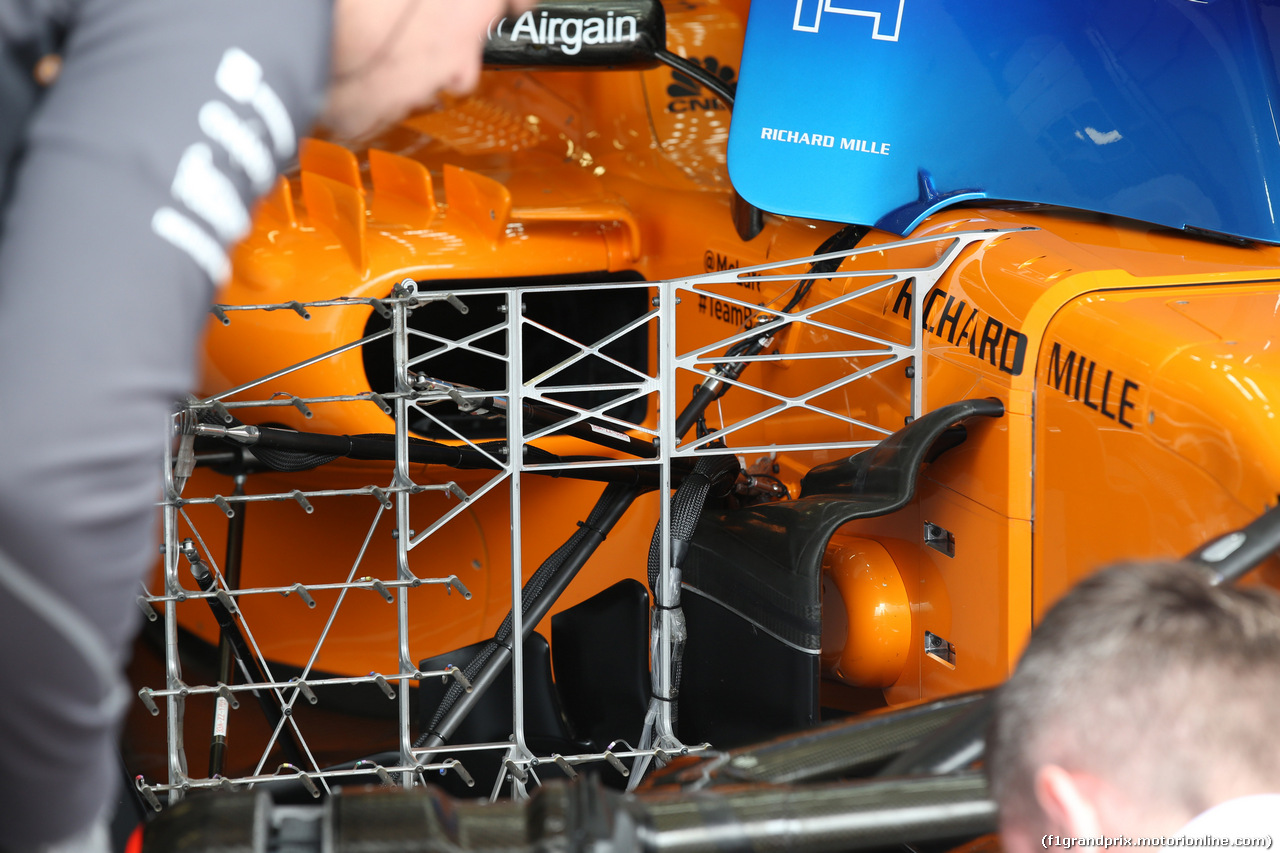 GP AUSTRIA, 29.06.2018- Prove Libere 1, McLaren Renault MCL33 with 
aerodynamic sensors