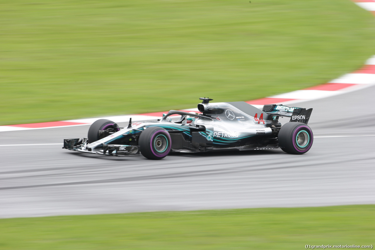 GP AUSTRIA, 29.06.2018- Prove Libere 2, Lewis Hamilton (GBR) Mercedes AMG F1 W09