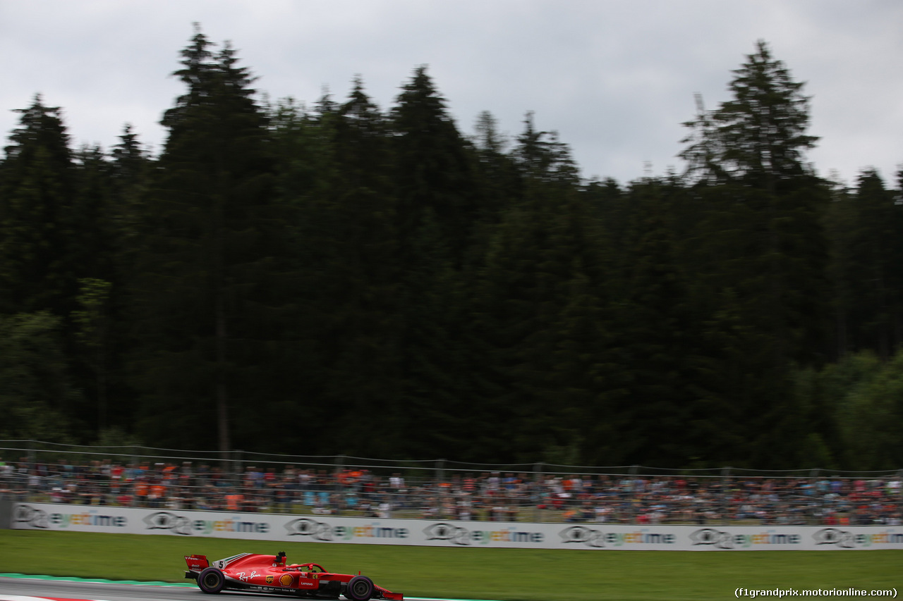 GP AUSTRIA, 29.06.2018- Prove Libere 2, Sebastian Vettel (GER) Ferrari SF71H