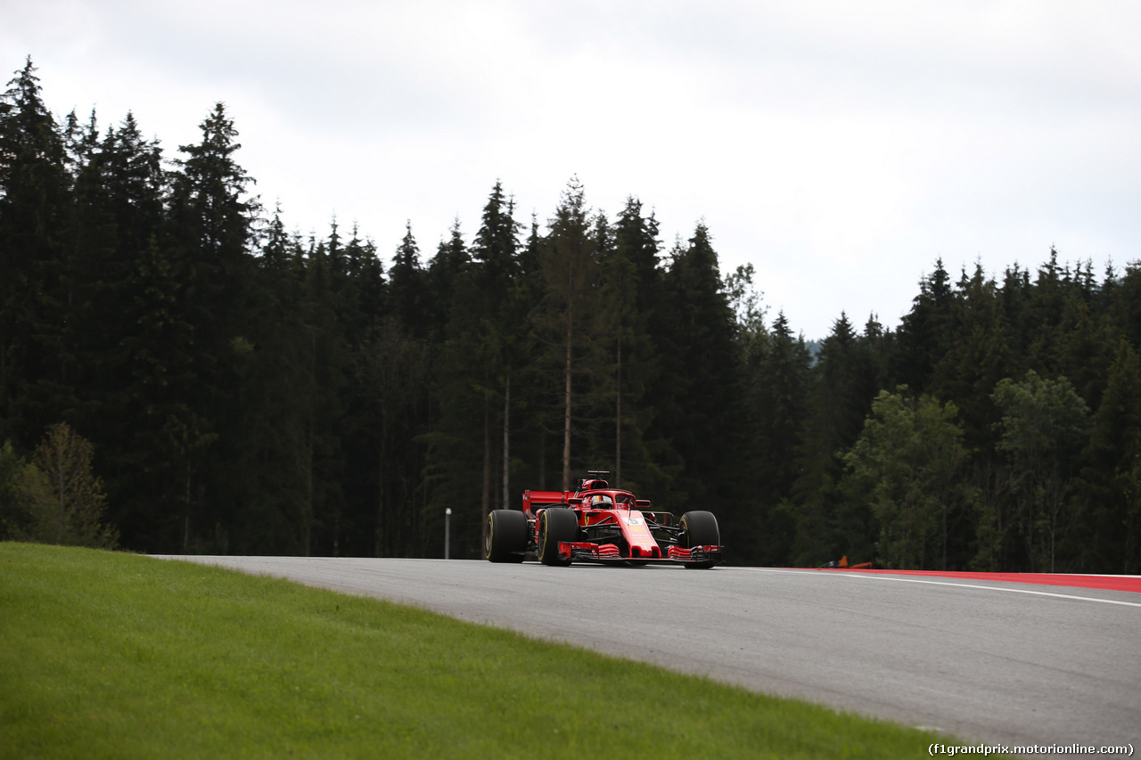 GP AUSTRIA, 29.06.2018- Prove Libere 2, Sebastian Vettel (GER) Ferrari SF71H