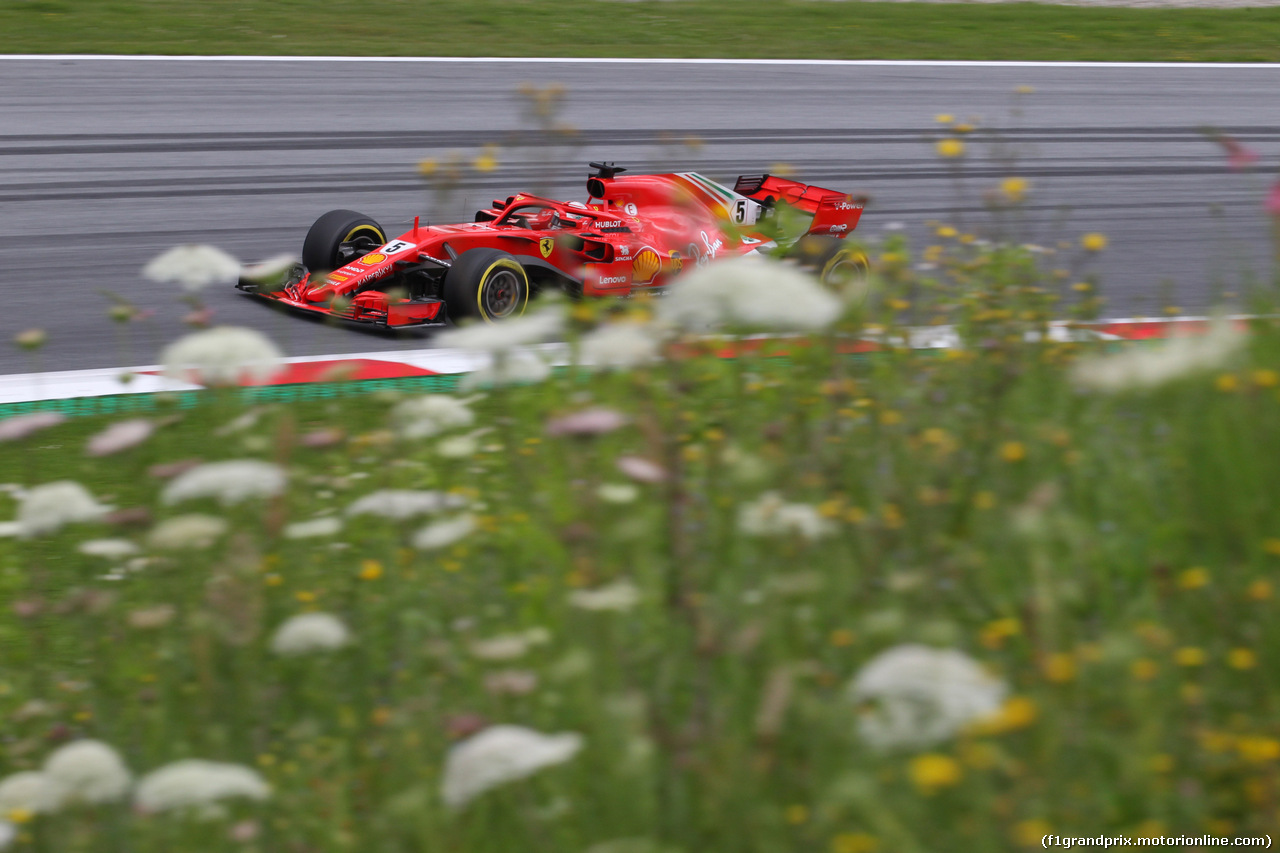 GP AUSTRIA, 29.06.2018- Prove Libere 2, Sebastian Vettel (GER) Ferrari SF71H