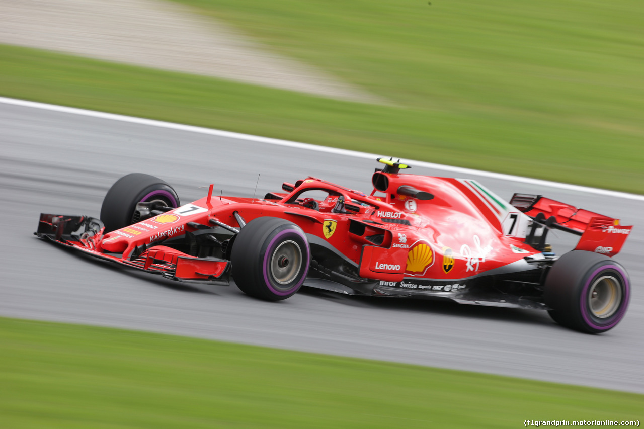 GP AUSTRIA, 29.06.2018- Prove Libere 2, Kimi Raikkonen (FIN) Ferrari SF71H