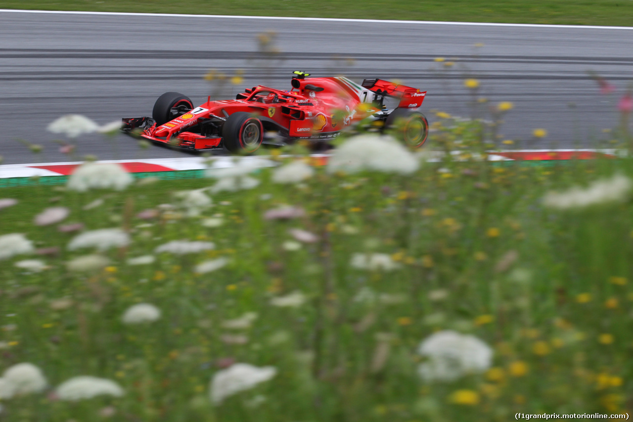 GP AUSTRIA, 29.06.2018- Prove Libere 2, Kimi Raikkonen (FIN) Ferrari SF71H