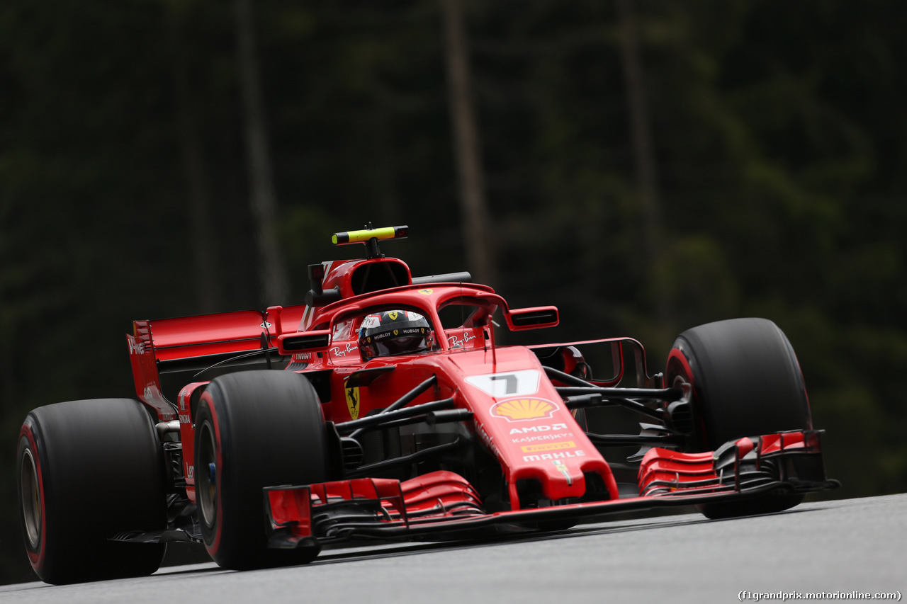 GP AUSTRIA, 29.06.2018- Prove Libere 2, Kimi Raikkonen (FIN) Ferrari SF71H