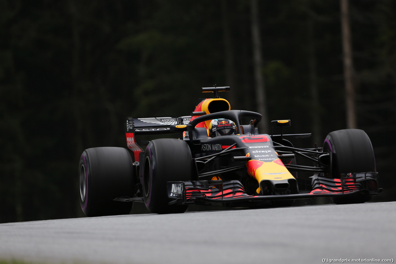 GP AUSTRIA, 29.06.2018- Prove Libere 2, Daniel Ricciardo (AUS) Red Bull Racing RB14