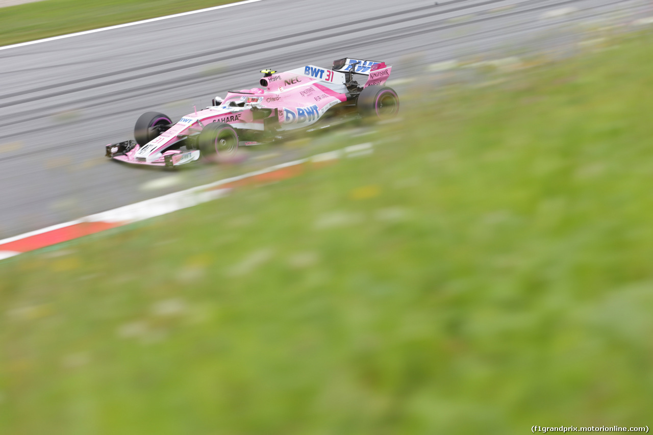 GP AUSTRIA, 29.06.2018- Prove Libere 2, Esteban Ocon (FRA) Sahara Force India F1 VJM11