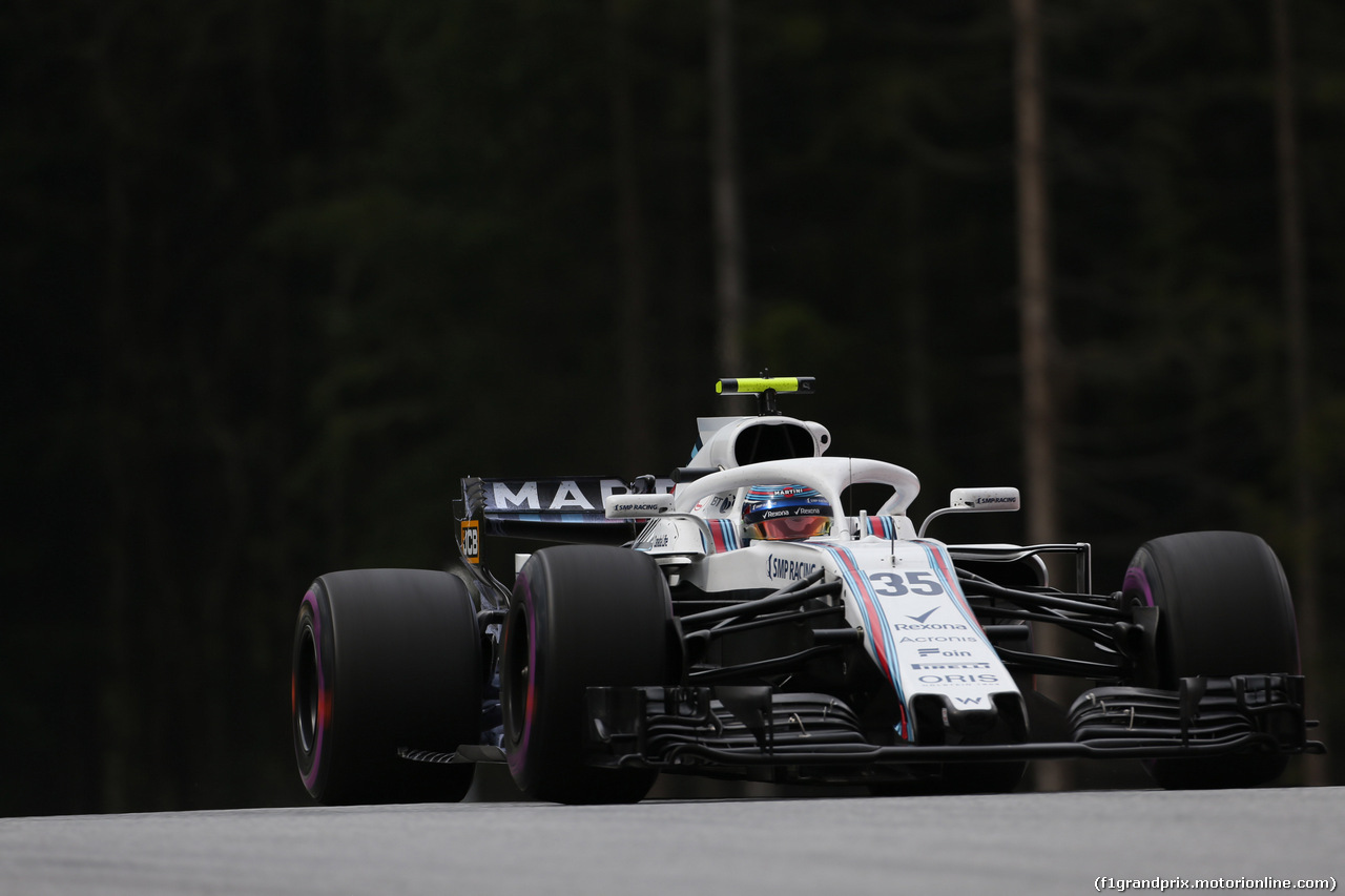 GP AUSTRIA, 29.06.2018- Prove Libere 2, Sergej Sirotkin (RUS) Williams F1 Team FW41