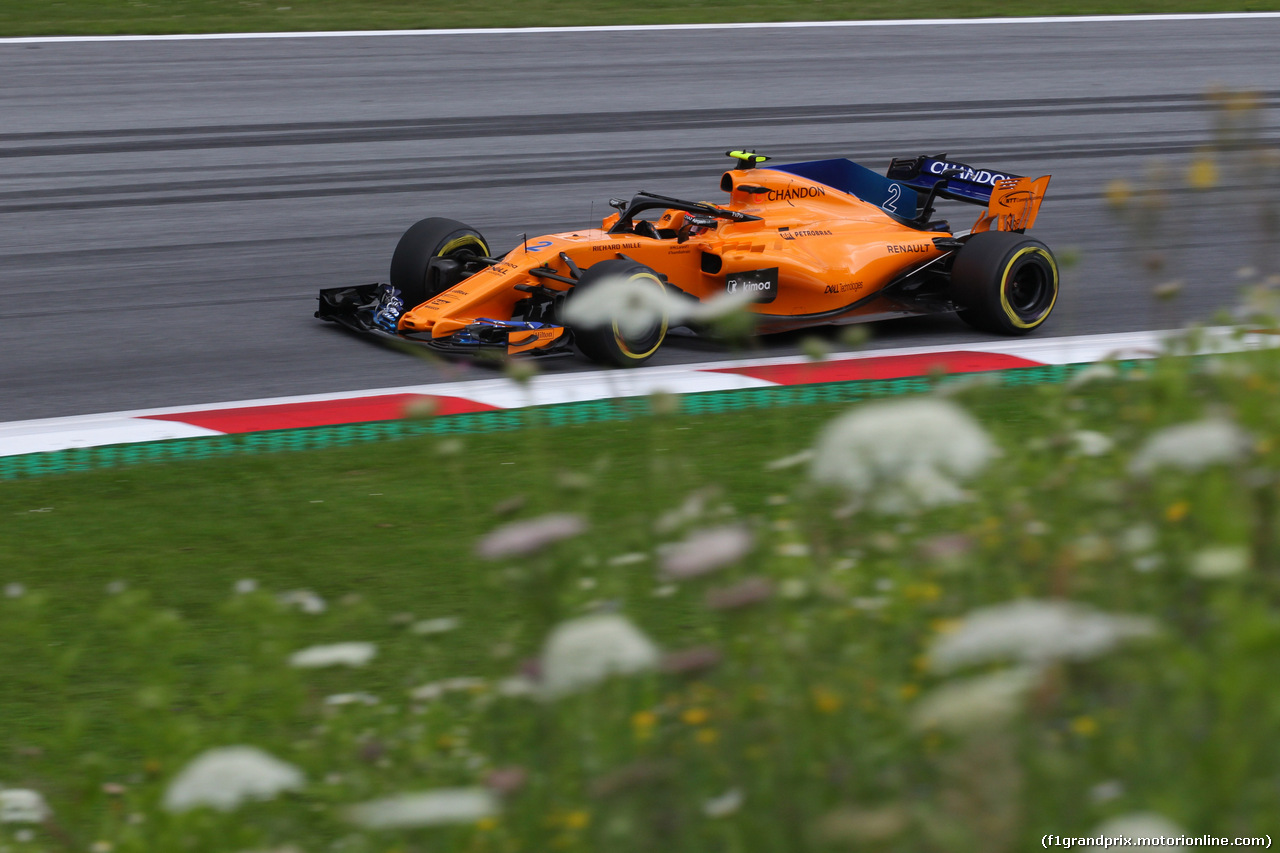 GP AUSTRIA, 29.06.2018- Prove Libere 2, Stoffel Vandoorne (BEL) McLaren MCL33