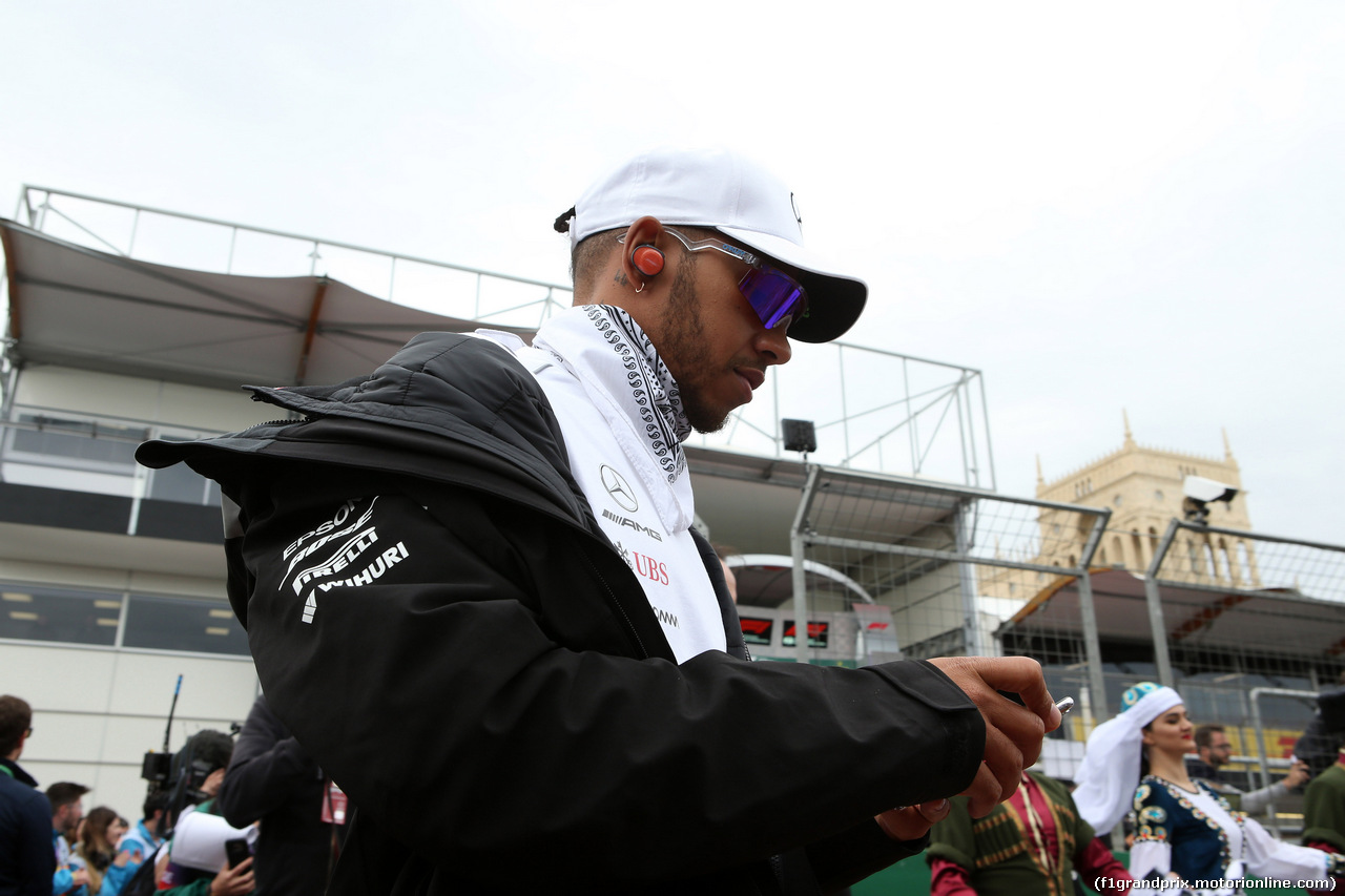 GP AZERBAIJAN, 29.04.2018 - Lewis Hamilton (GBR) Mercedes AMG F1 W09
