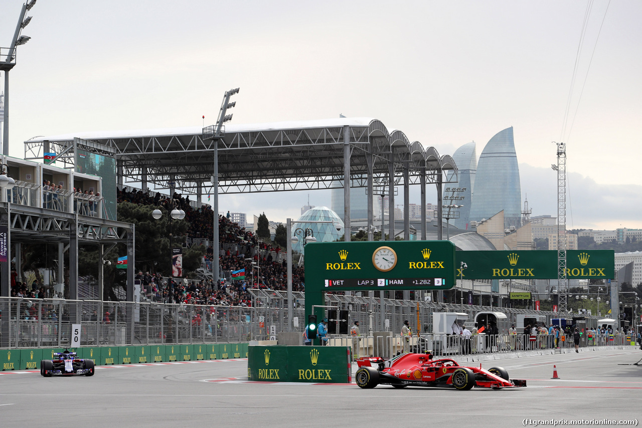 GP AZERBAIJAN, 29.04.2018 - Gara, Kimi Raikkonen (FIN) Ferrari SF71H