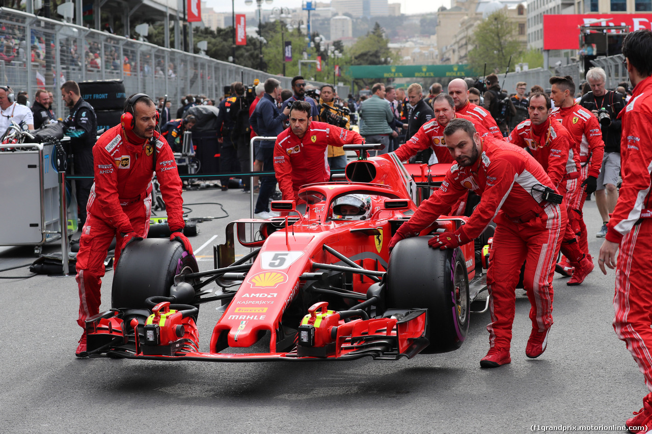 GP AZERBAIJAN, 29.04.2018 - Gara, Sebastian Vettel (GER) Ferrari SF71H
