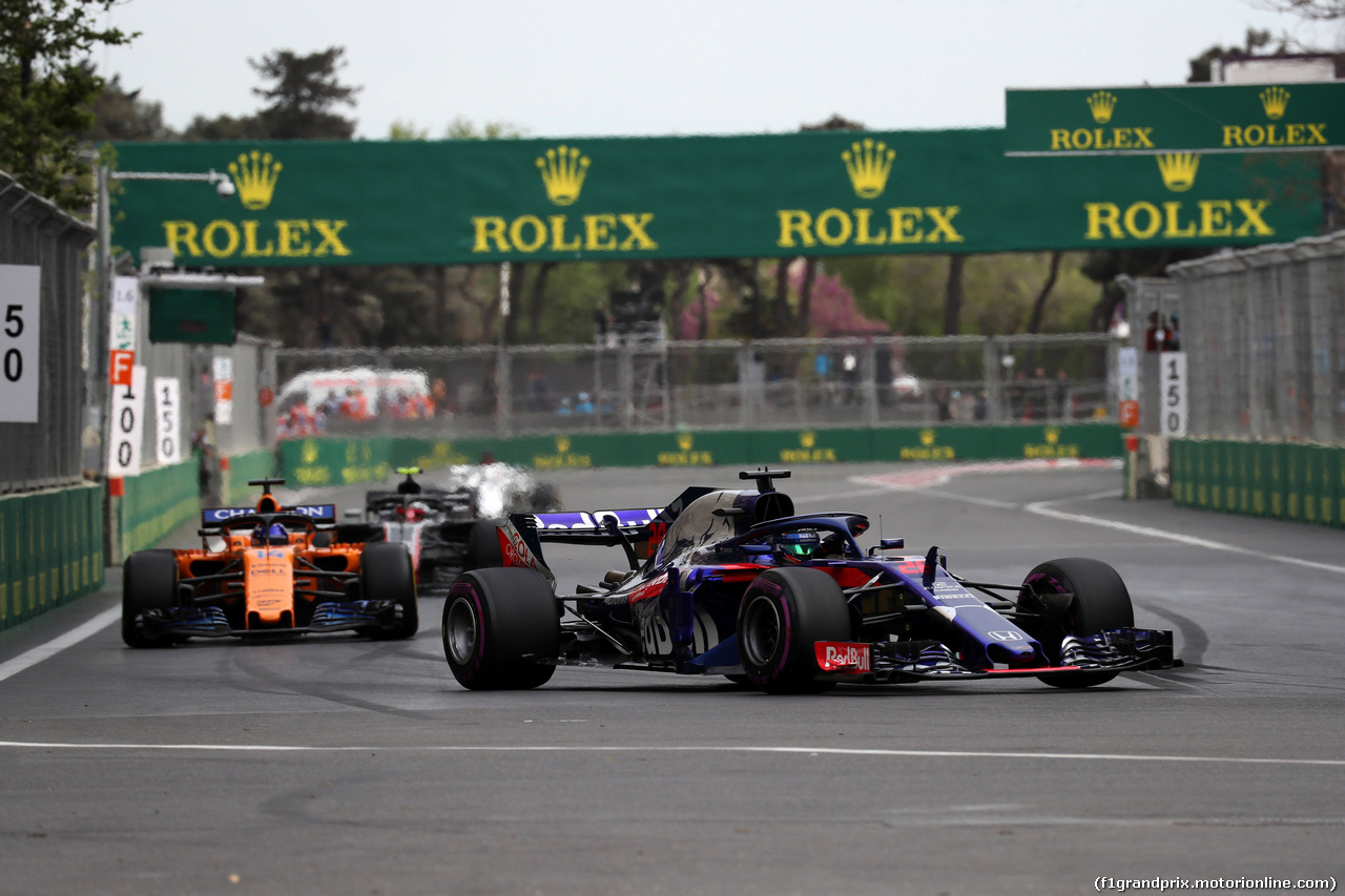 GP AZERBAIJAN, 29.04.2018 - Gara, Brendon Hartley (NZL) Scuderia Toro Rosso STR13