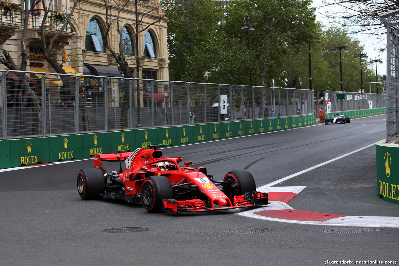 GP AZERBAIJAN, 29.04.2018 - Gara, Sebastian Vettel (GER) Ferrari SF71H