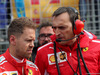 GP AZERBAIJAN, 29.04.2018 - Gara, Sebastian Vettel (GER) Ferrari SF71H e Riccardo Adami (ITA) Ferrari Gara Engineer