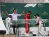 GP AZERBAIJAN, 29.04.2018 - Gara, 1st place Lewis Hamilton (GBR) Mercedes AMG F1 W09, 2nd place Kimi Raikkonen (FIN) Ferrari SF71H e 3rd place Sergio Perez (MEX) Sahara Force India F1 VJM011