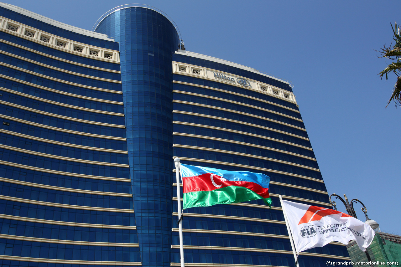 GP AZERBAIJAN, 26.04.2018 - Flags